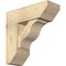 Ekena Millwork Funston Slat Rough Sawn Bracket w/ Offset Brace, Douglas Fir, 8"W x 22"D x 22"H BKT0806X22X22FST06RDF - alternate 1